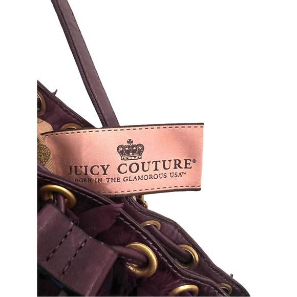 LIKE NEW Juicy Couture Silk Chiffon & Leather Pouchette Bag - Picture 3 of 12